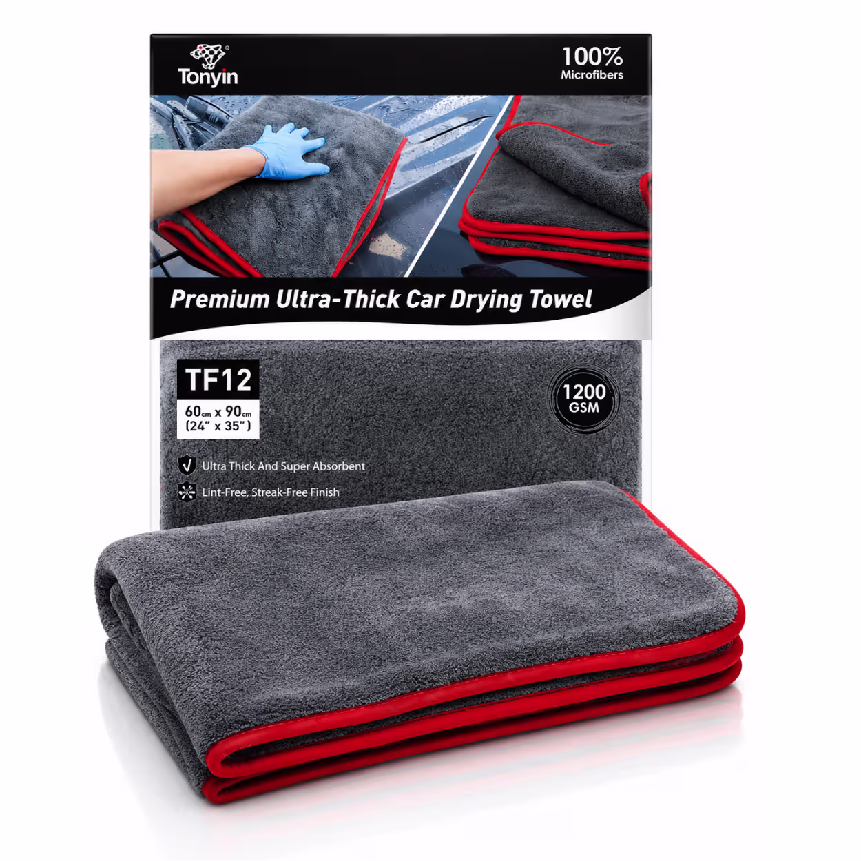 TONYIN TF12 ULTRA THICK CAR DRYING TOWEL
